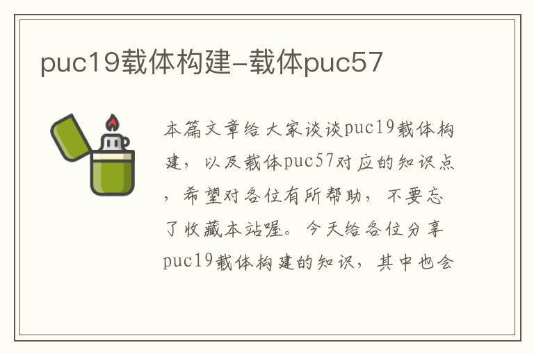 puc19载体构建-载体puc57