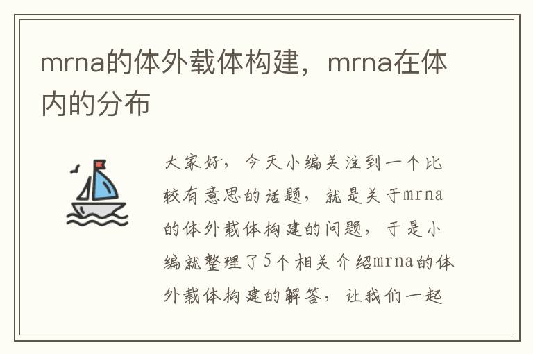 mrna的体外载体构建，mrna在体内的分布