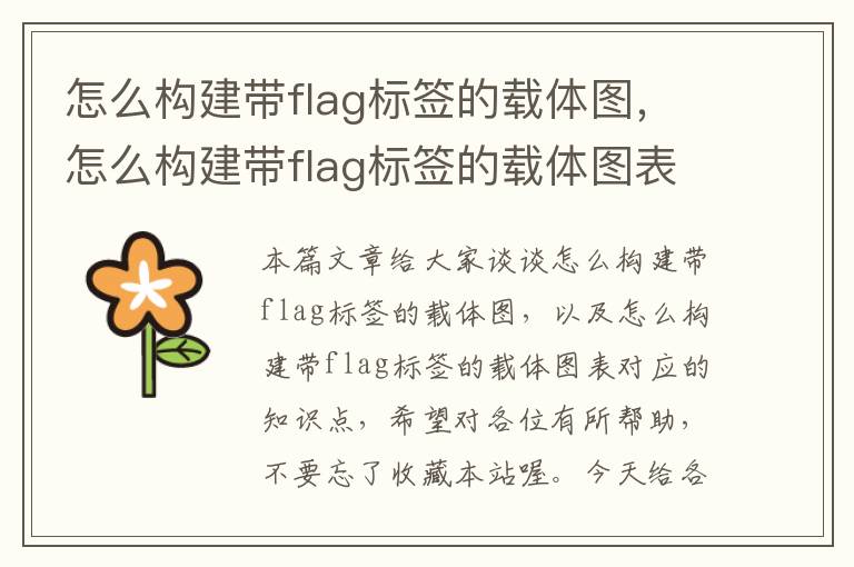 怎么构建带flag标签的载体图，怎么构建带flag标签的载体图表