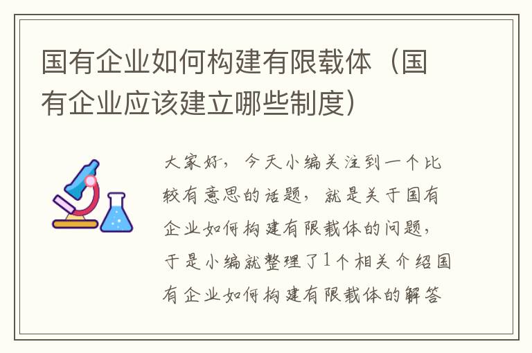 国有企业如何构建有限载体（国有企业应该建立哪些制度）