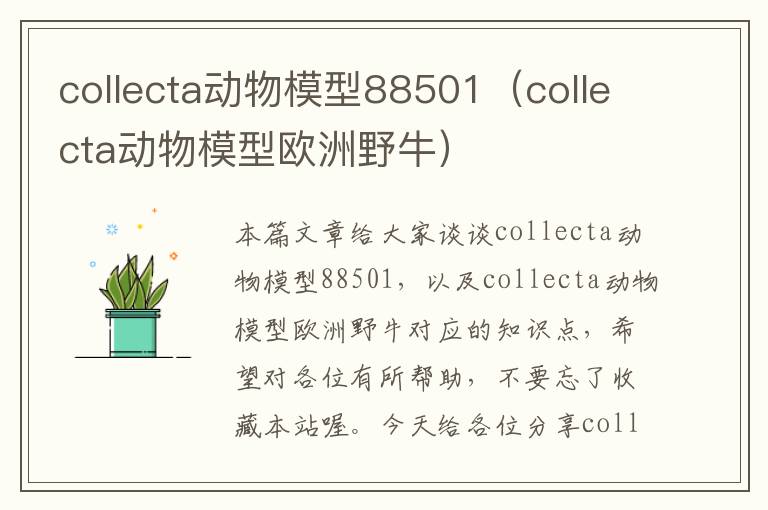 collecta动物模型88501（collecta动物模型欧洲野牛）