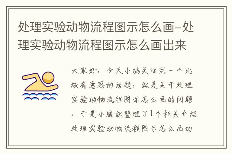 处理实验动物流程图示怎么画-处理实验动物流程图示怎么画出来